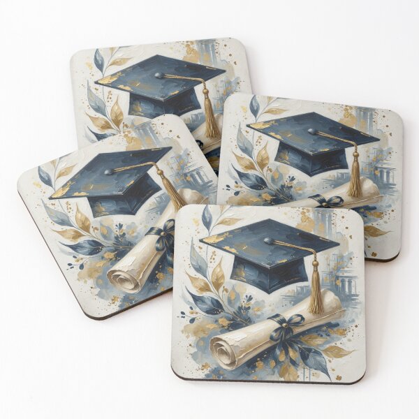 Aperçu de l'œuvre Graduation Cap and Diploma Elegant Illustration créée et vendue par Pioneer Spirit Market.