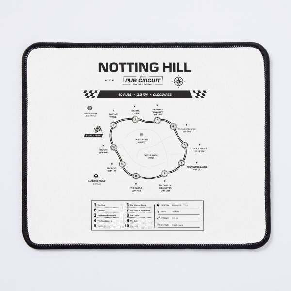 Item preview, Notting Hill Pub Circuit Heritage Map designed and sold by The Circuit Collection.