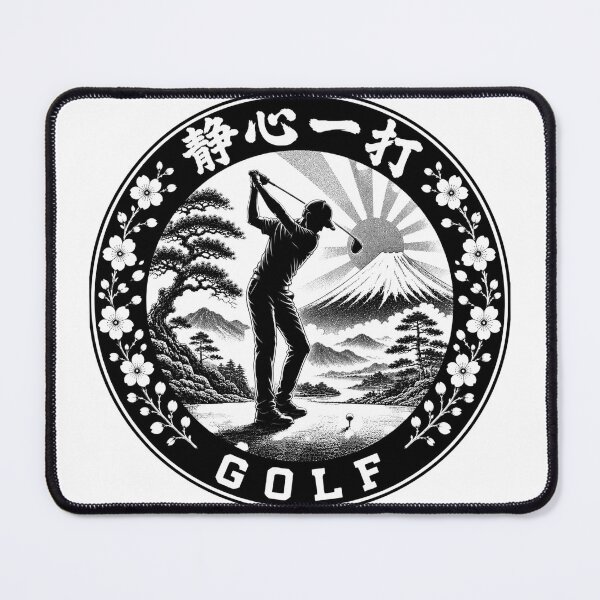 Item preview, Seishin Ichida Still Mind Japanese Kamon Golf Sticker/T-Shirt Art designed and sold by Locker39.