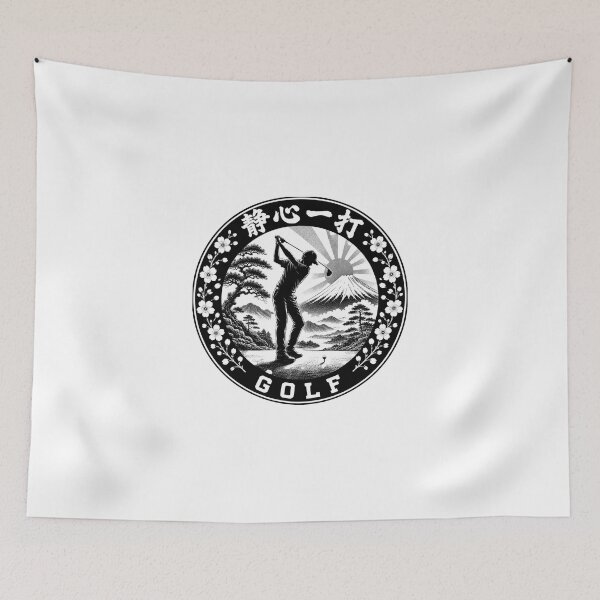 Item preview, Seishin Ichida Still Mind Japanese Kamon Golf Sticker/T-Shirt Art designed and sold by Locker39.