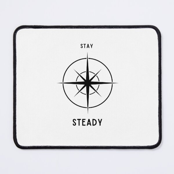 Item preview, Stay Steady – Minimal Motivational Typography Design designed and sold by Stillpath Co..