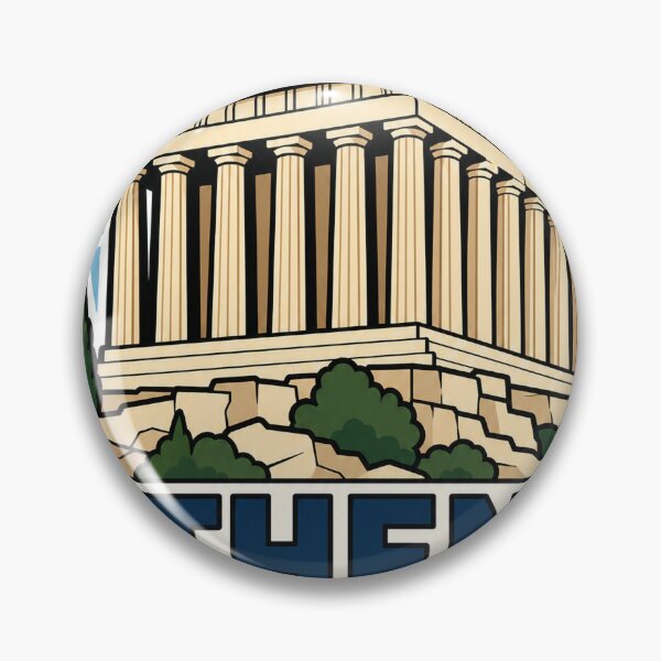 Item preview, Athens Travel Souvenir - Athens Greece Illustration designed and sold by VisualArtsOasis.