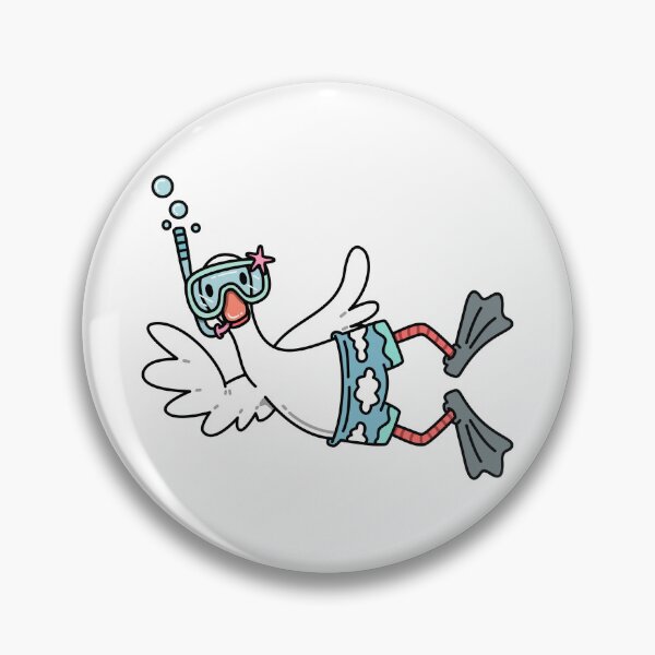 Item preview, Cute Scuba Diving Duck Funny Summer Doodle designed and sold by HICHAMORO.