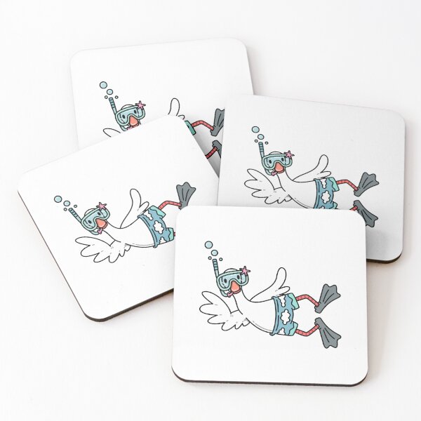 Item preview, Cute Scuba Diving Duck Funny Summer Doodle designed and sold by HICHAMORO.