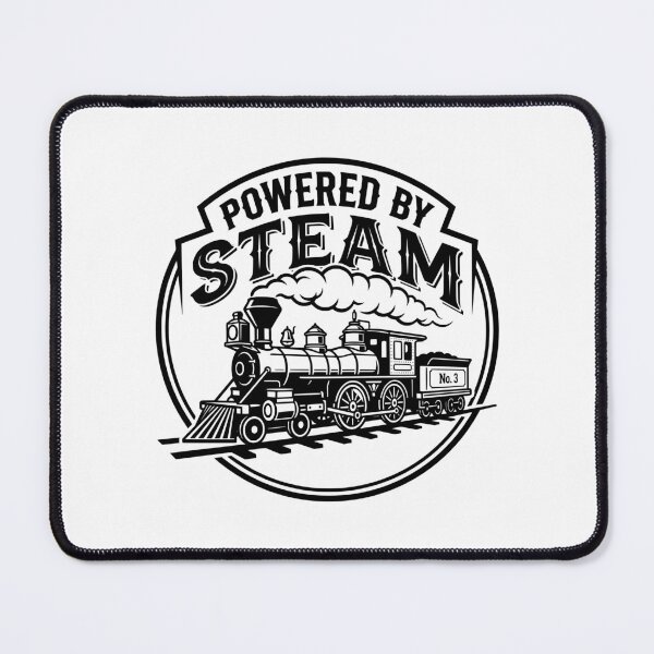 Item preview, Powered by Steam | Vintage Steam Locomotive Railroad Train Lover Gift designed and sold by Sekla-Studio.