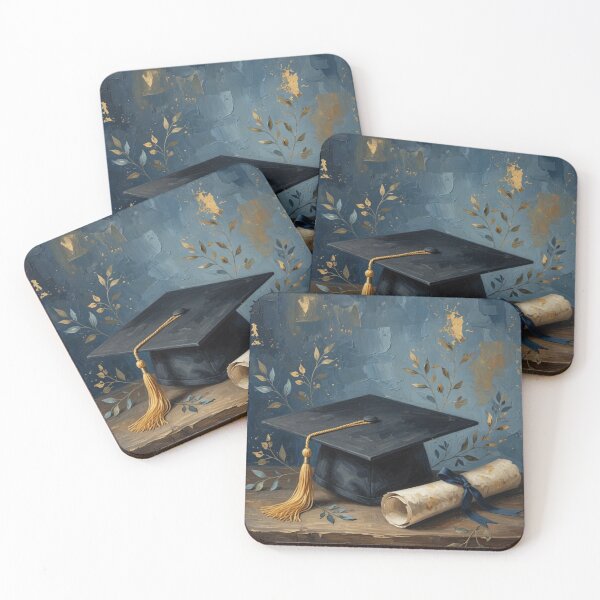 Aperçu de l'œuvre Graduation Cap and Diploma Oil Painting créée et vendue par Pioneer Spirit Market.