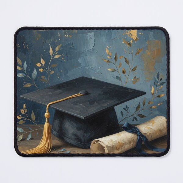Item preview, Graduation Cap and Diploma Oil Painting designed and sold by Pioneer Spirit Market.
