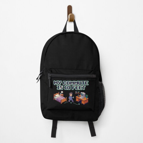 Item preview, My Commute Is 10 Feet Pixel Art Remote Work designed and sold by Fenay Designs.