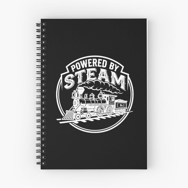 Item preview, Powered by Steam | Vintage Steam Locomotive Railroad Train Lover Gift - White designed and sold by Sekla-Studio.