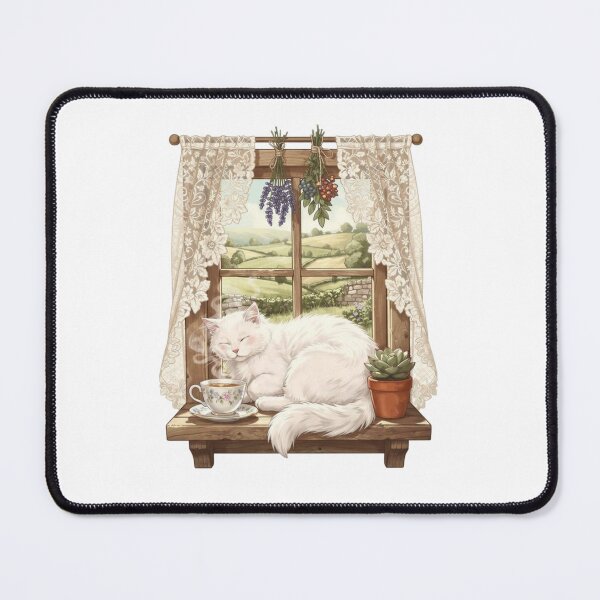 Item preview, Home Is Where My Cat Is Cozy Cottagecore Window Cat designed and sold by Amp6599.