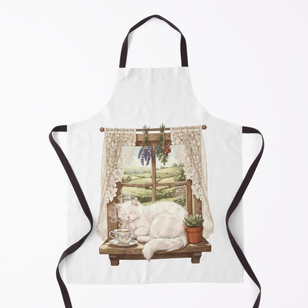 Item preview, Home Is Where My Cat Is Cozy Cottagecore Window Cat designed and sold by Amp6599.