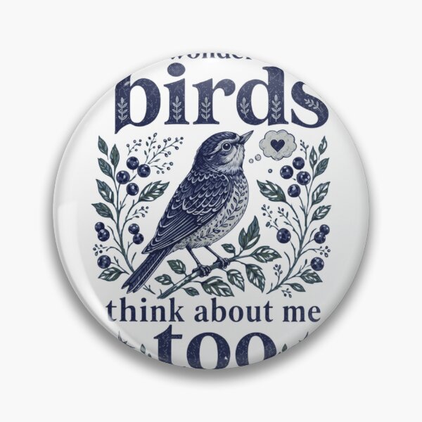 Item preview, I Wonder If Birds Think About Me Too Vintage Bird Lover Art designed and sold by haitrieuic96.