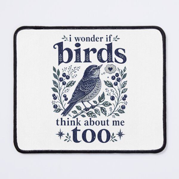 Item preview, I Wonder If Birds Think About Me Too Vintage Bird Lover Art designed and sold by haitrieuic96.