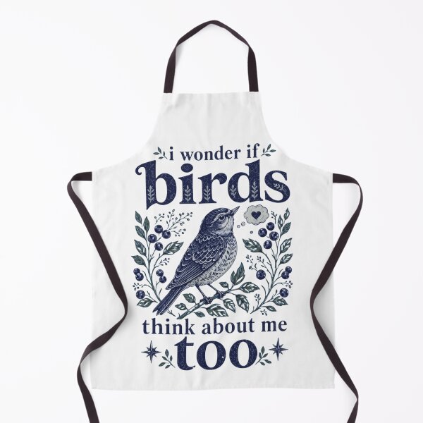 Item preview, I Wonder If Birds Think About Me Too Vintage Bird Lover Art designed and sold by haitrieuic96.