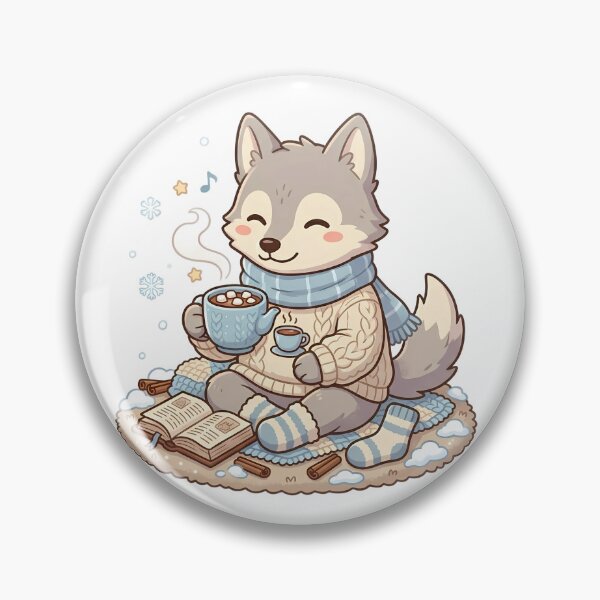Item preview, Wolf Drinking Hot Chocolate designed and sold by MzulhilmiZam.