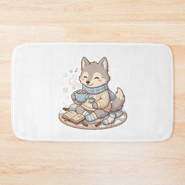 Item preview, Wolf Drinking Hot Chocolate designed and sold by MzulhilmiZam.