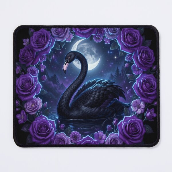 Item preview, Black Swan | Floral Frame designed and sold by JanjjaSoulInk.