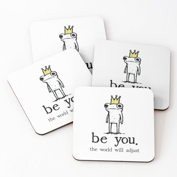 Item preview, Funny Frog with Crown - Be You The World Will Adjust Inspirational Quote designed and sold by haitrieuic96.