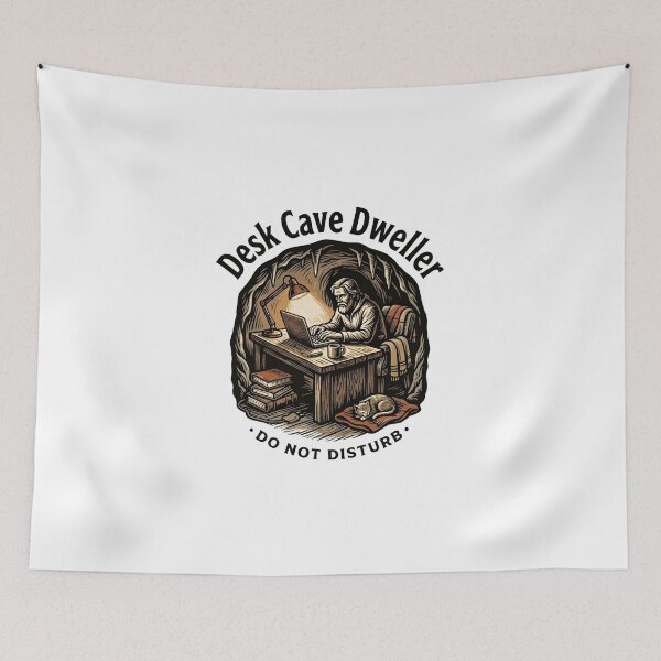 Item preview, Desk Cave Dweller Do Not Disturb Introvert Work From Home designed and sold by Fenay Designs.