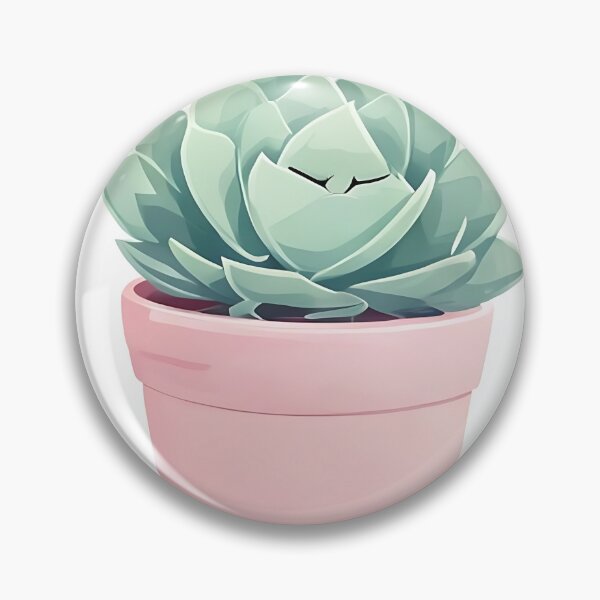 Item preview, Please Dont Kill Me: Kawaii Mint Succulent in Pink designed and sold by Mercella-Inc.