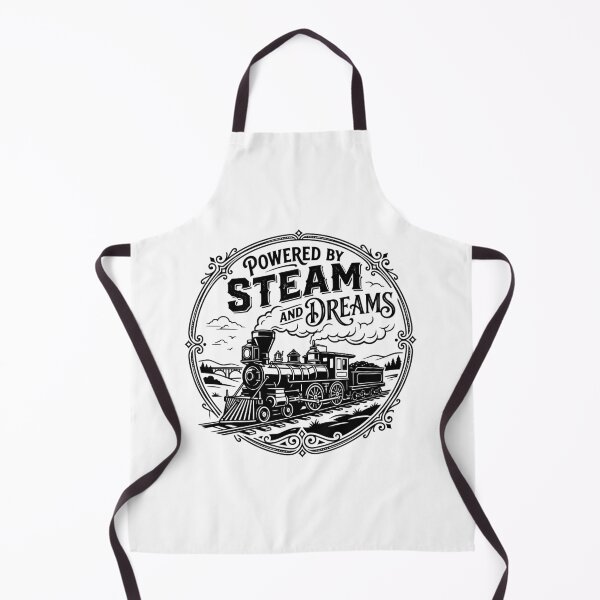 Item preview, Powered by Steam and Dreams | Vintage Steam Locomotive Railroad Gift designed and sold by Sekla-Studio.
