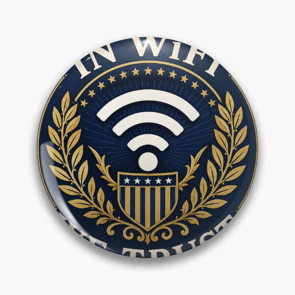 Item preview, In WiFi We Trust Sticker designed and sold by InkPixell.
