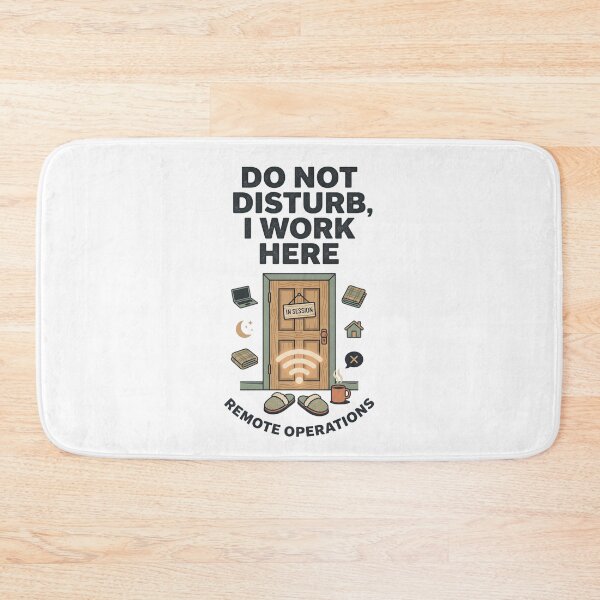 Item preview, Do Not Disturb I Work Here Remote Operations Home Office Sign Art designed and sold by Fenay Designs.