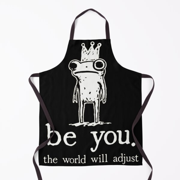 Item preview, Aesthetic Frog King Be You The World Will Adjust Motivational Quote designed and sold by haitrieuic96.