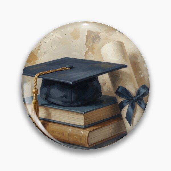 Item preview, Graduation Cap on Books with Diploma designed and sold by Pioneer Spirit Market.