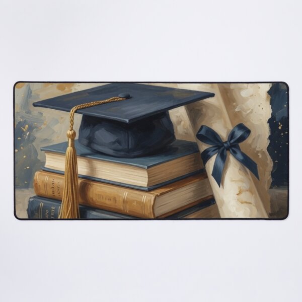 Item preview, Graduation Cap on Books with Diploma designed and sold by Pioneer Spirit Market.