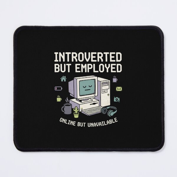 Artikelvorschau, Introvertierte, aber berufstätige Retro-Desktop-Computer-Home-Office-Grafik entworfen und verkauft von Fenay Designs.