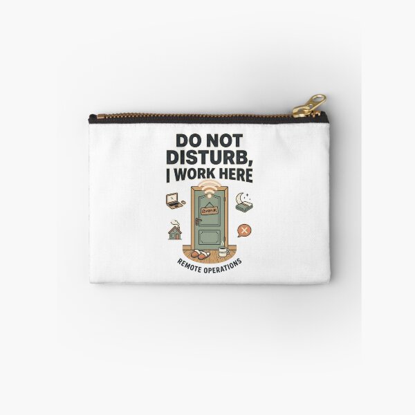 Item preview, Do Not Disturb I Work Here Remote Operations Office Door Sign designed and sold by Fenay Designs.