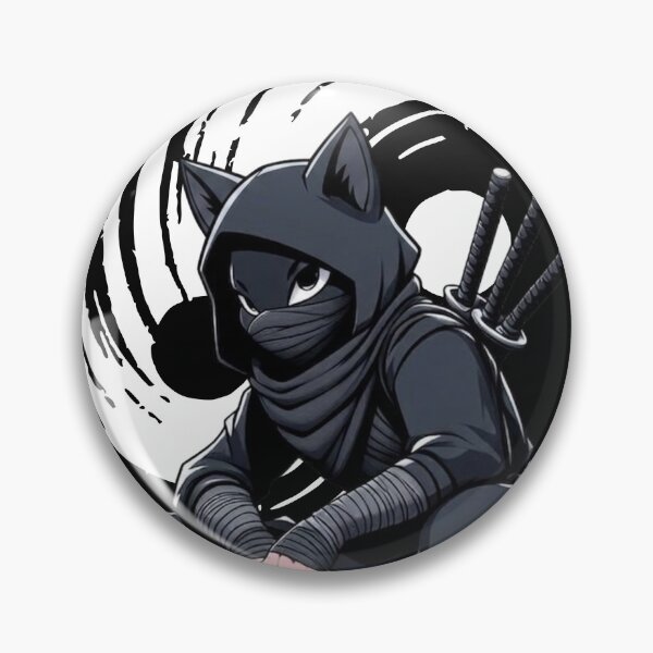 Item preview, Trending Ninja Cat Warrior – Stealthy Anime style Streetwear Design designed and sold by RealCuties.