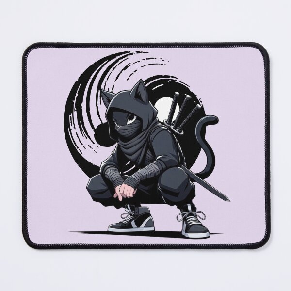 Item preview, Trending Ninja Cat Warrior – Stealthy Anime style Streetwear Design designed and sold by RealCuties.