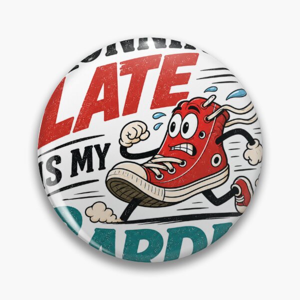 Item preview, Running Late Is My Cardio Sticker | Funny Running Quote Sticker with Sneakers & Motion Lines | Sarcastic Fitness Humor designed and sold by joanwatson45.