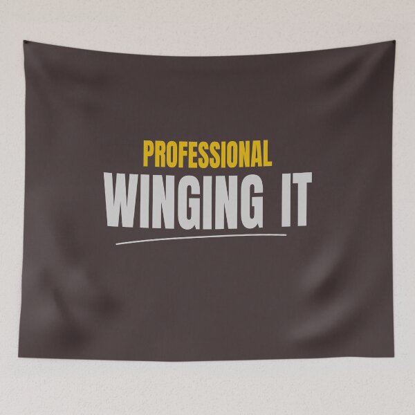 Item preview, Professional Winging It Funny Typography Design designed and sold by HeartAndArtShop.