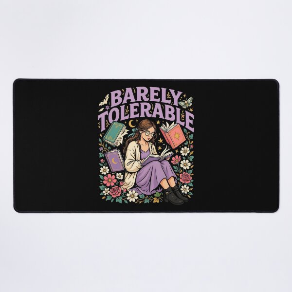 Item preview, Barely Tolerable Floral Book Lover for Introverted Readers designed and sold by Redgiant87x.