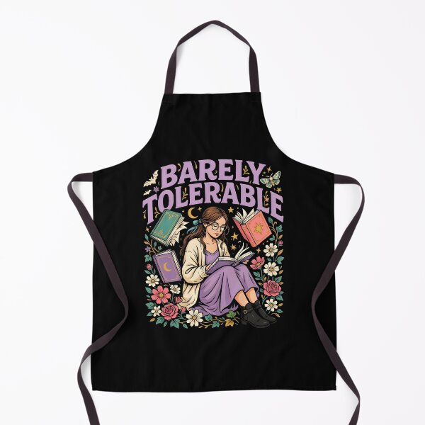 Item preview, Barely Tolerable Floral Book Lover for Introverted Readers designed and sold by Redgiant87x.