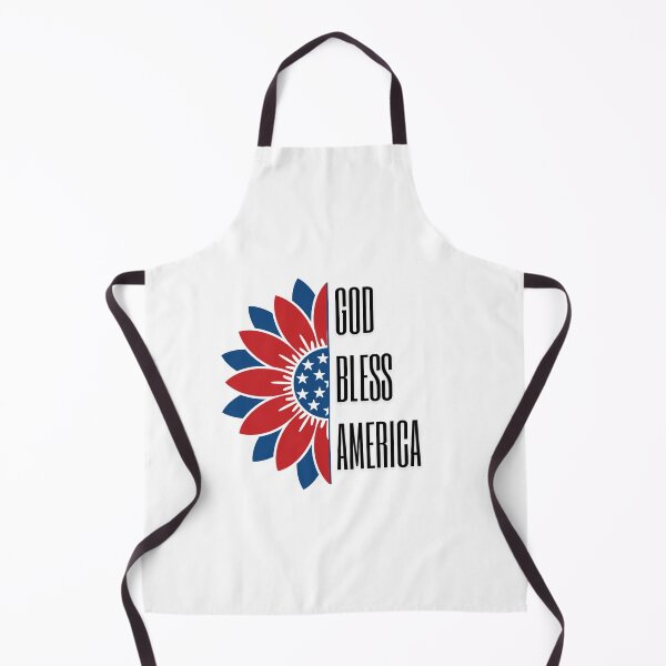 Item preview, God Bless America Patriotic Sunflower Design – USA Flag Flower Graphic for Fourth of July & American Pride Apparel designed and sold by OmCollections.