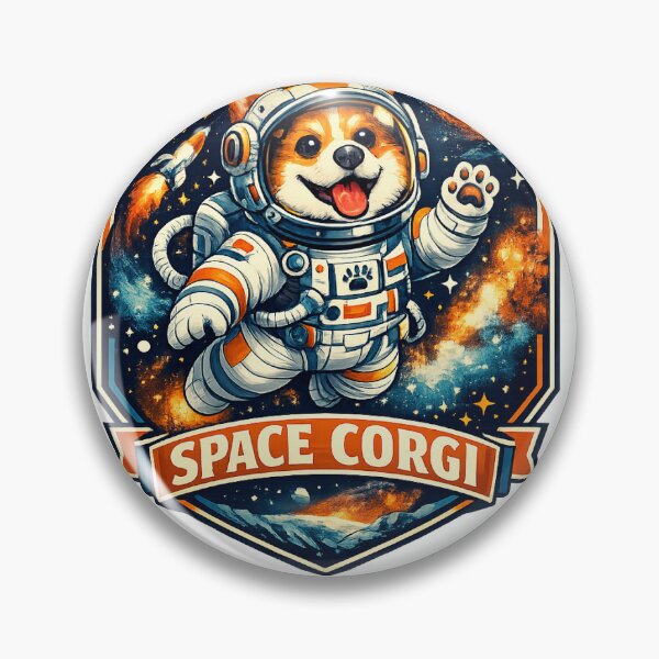 Item preview, SPACE CORGI ATSRONAUT designed and sold by joanwatson45.