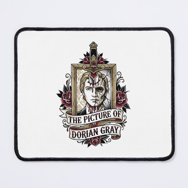 Item preview, The Picture of Dorian Gray Split Face Dagger Ornate Frame Art designed and sold by Fenay Designs.
