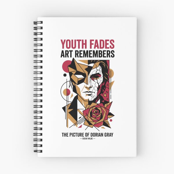 Item preview, Youth Fades Art Remembers Abstract Dorian Gray Geometric Rose designed and sold by Fenay Designs.