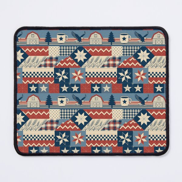 Item preview, Patriotic Patchwork American Quilt designed and sold by Pioneer Spirit Market.