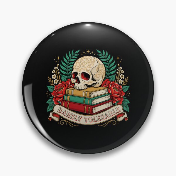 Item preview, Barely Tolerable Literary Floral for Bookworms and Readers designed and sold by Redgiant87x.
