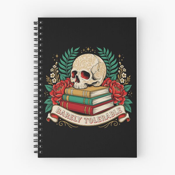 Item preview, Barely Tolerable Literary Floral for Bookworms and Readers designed and sold by Redgiant87x.