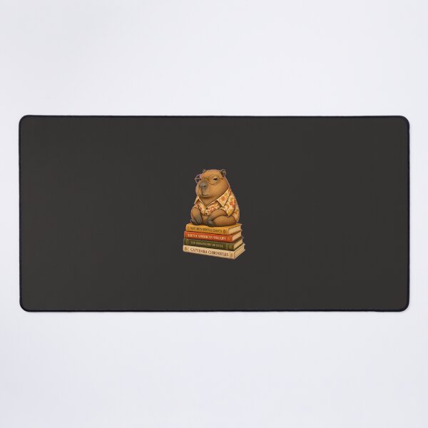 Item preview, Cozy Capybara Reading Books - Retro Vintage Bookworm Art designed and sold by NorthStar-Shop.
