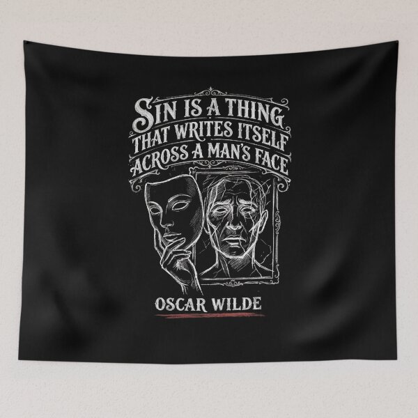 Item preview, Sin Writes Itself Across A Mans Face Oscar Wilde Dorian Gray Art designed and sold by Fenay Designs.
