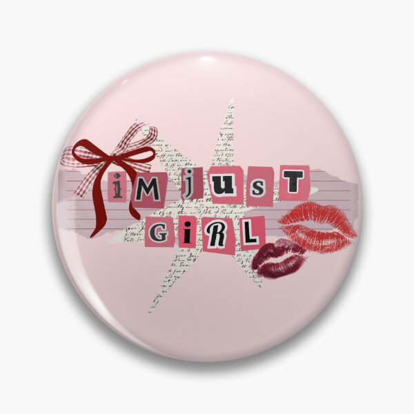 Item preview, I'm Just Girl Ransom Note Graphic designed and sold by trashgirl99.