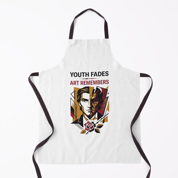 Item preview, Youth Fades Art Remembers Geometric Dorian Gray Cubist Portrait designed and sold by Fenay Designs.