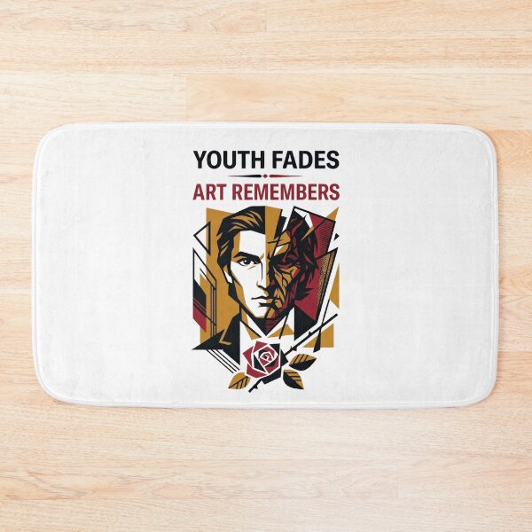Item preview, Youth Fades Art Remembers Geometric Dorian Gray Cubist Portrait designed and sold by Fenay Designs.